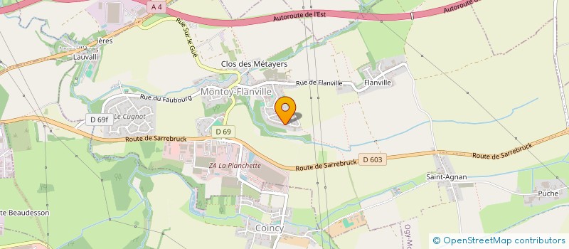 localisation de l'entreprise SCI MEMO  OGY-MONTOY-FLANVILLE