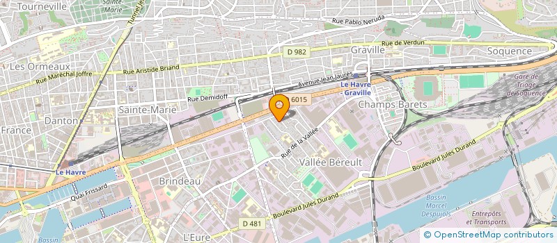 localisation de l'entreprise SCI MEMOPAIN  LE HAVRE