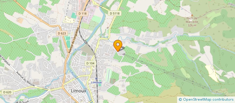 localisation de l'entreprise SCI MEMORIA  LIMOUX