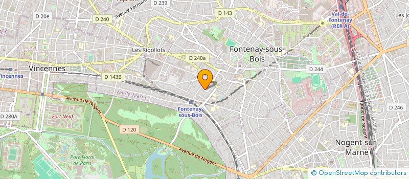 localisation de l'entreprise SCI MEMORIS à FONTENAY-SOUS-BOIS