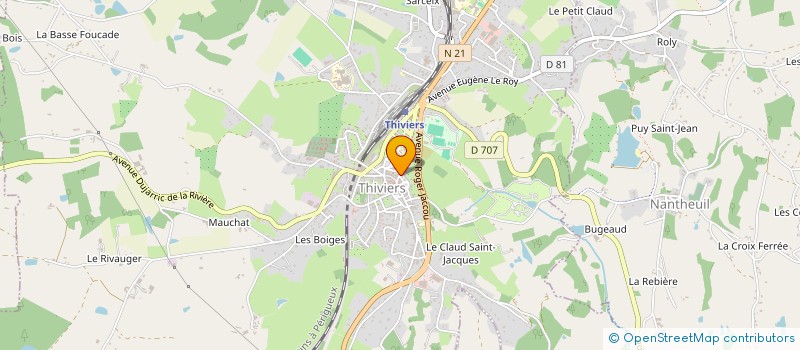 localisation de l'entreprise SCI MEMORY  THIVIERS