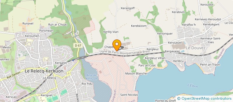 localisation de l'entreprise SCI MEN BRET  GUIPAVAS