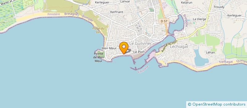 localisation de l'entreprise SCI MEN-MEUR  GUILVINEC