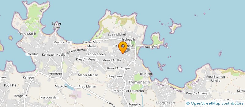 localisation de l'entreprise SCI MEN O KANA  PLOUGUERNEAU