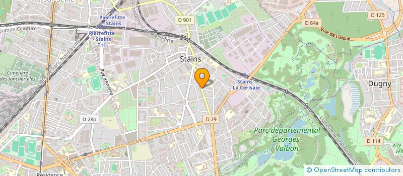 localisation de l'entreprise SCI MENAA à STAINS