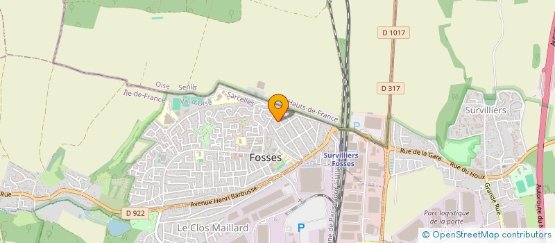 localisation de l'entreprise SCI  MENANE H   FOSSES