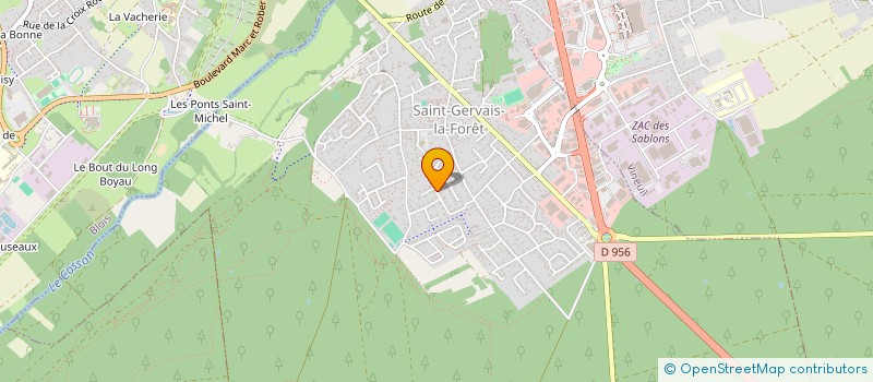 localisation de l'entreprise SCI MENANT SAINT-SORNIN  SAINT-GERVAIS-LA-FORET