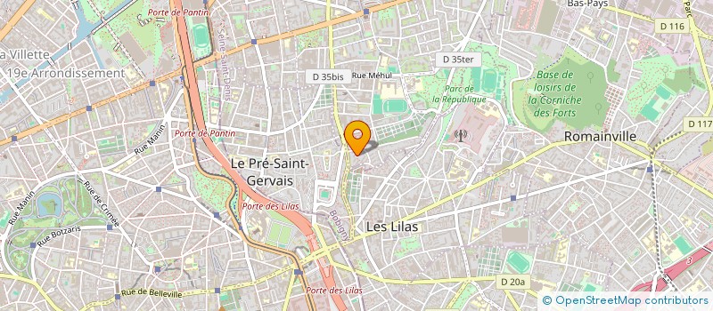 localisation de l'entreprise SCI MENAOUIL à PANTIN