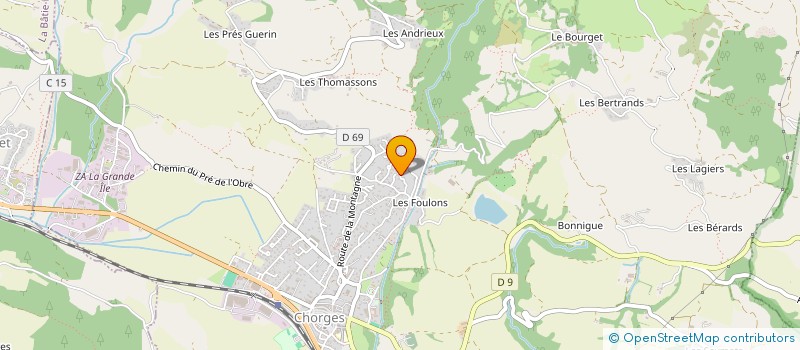 localisation de l'entreprise SCI MENARD à CHORGES