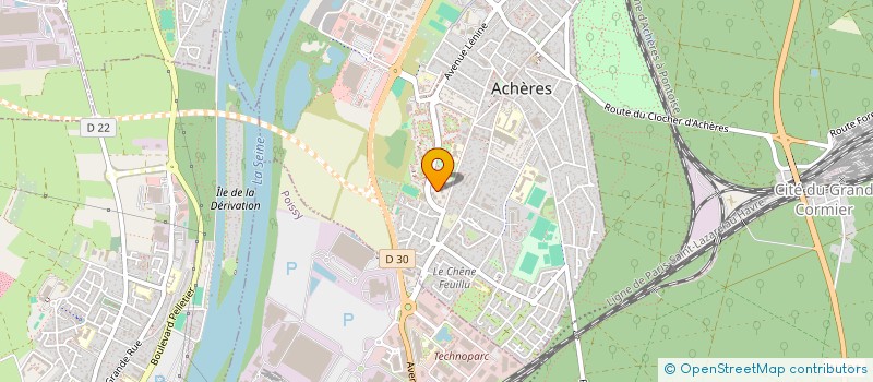 localisation de l'entreprise SCI MENARD  ACHERES