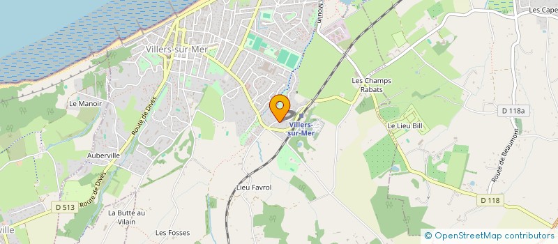 localisation de l'entreprise SCI MENARD  VILLERS-SUR-MER