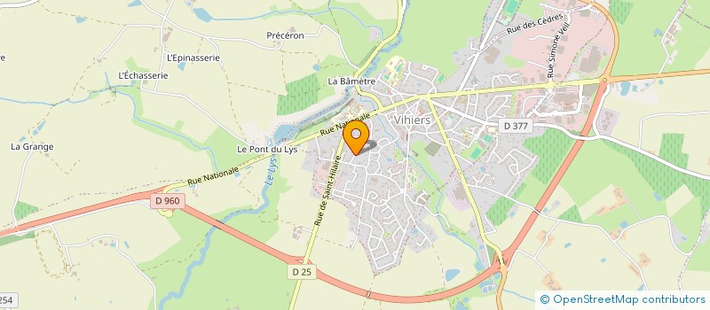 localisation de l'entreprise SCI MENARD-MARTIN à LYS-HAUT-LAYON