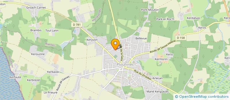 localisation de l'entreprise SCI MENARISSON  PLOUHINEC