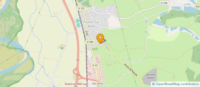 localisation de l'entreprise SCI MENDES-CHAUMONT  TOULON-SUR-ALLIER