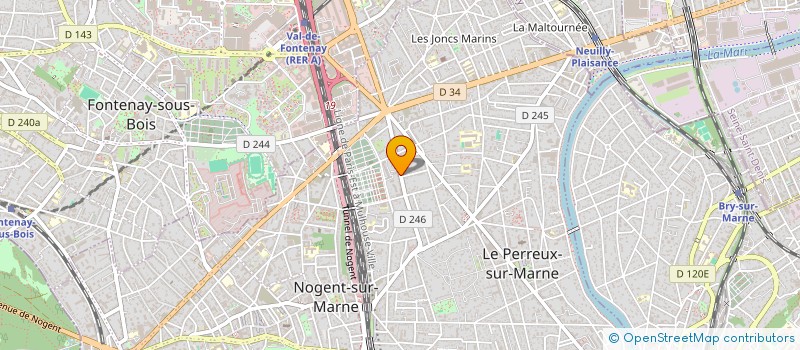 localisation de l'entreprise SCI MENDES ET MARTIN à LE PERREUX-SUR-MARNE
