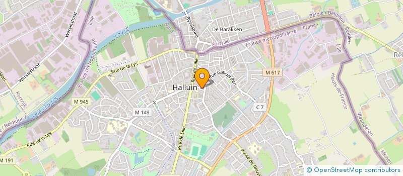 localisation de l'entreprise SCI MENDES FRANCE  HALLUIN