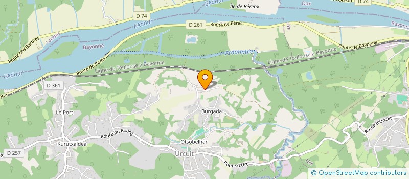 localisation de l'entreprise SCI MENDIBIL  URCUIT