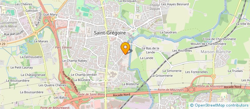 localisation de l'entreprise SCI MENDIGUREN  SAINT-GREGOIRE