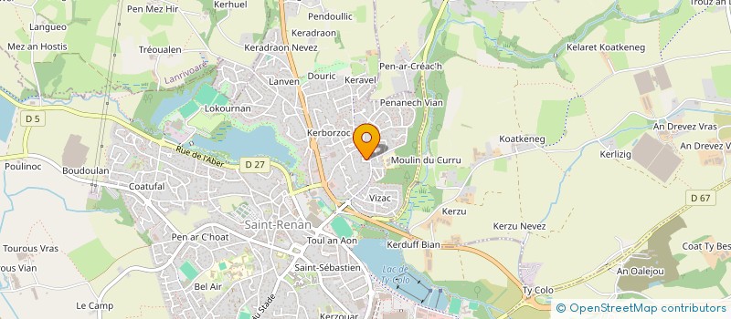 localisation de l'entreprise SCI MENEC IROISE  SAINT-RENAN