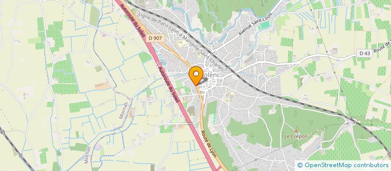 localisation de l'entreprise SCI MENELAC  PIOLENC