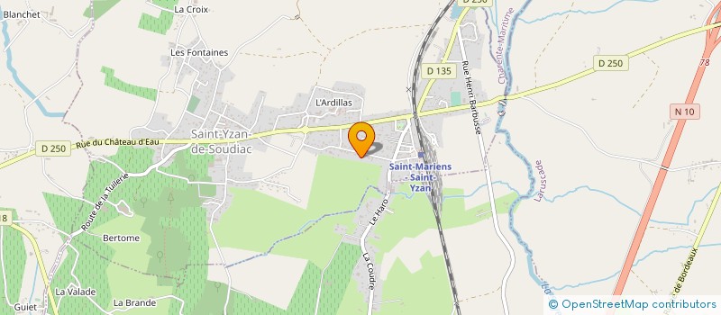 localisation de l'entreprise SCI MENESTYS  SAINT-YZAN-DE-SOUDIAC