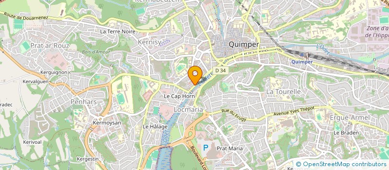 localisation de l'entreprise SCI MENEZ ARRE  QUIMPER