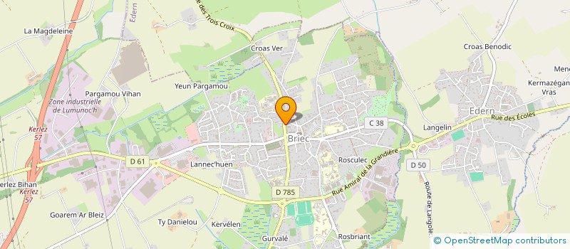 localisation de l'entreprise SCI MENEZ GUY  BRIEC