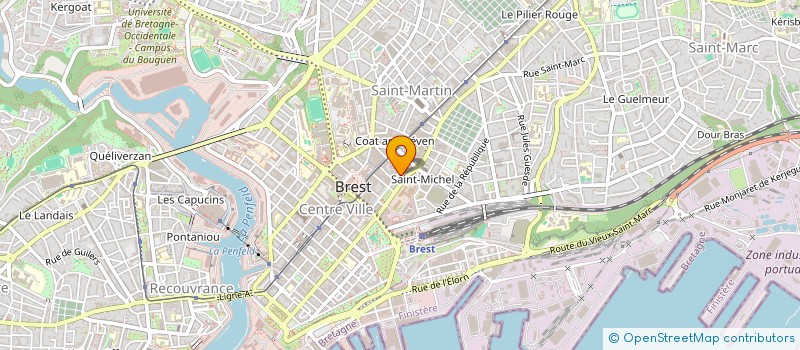 localisation de l'entreprise SCI MENEZ-HOM  BREST