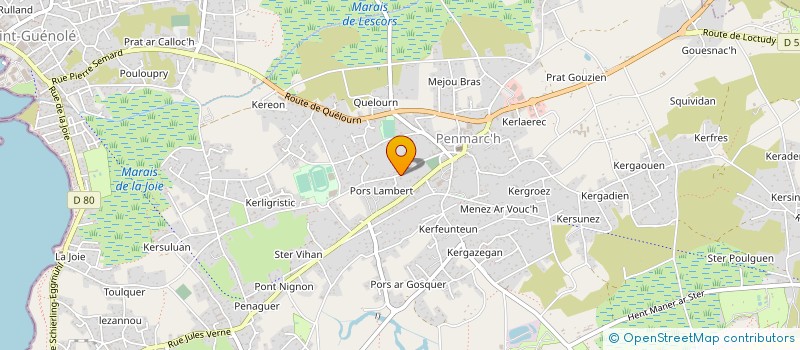 localisation de l'entreprise SCI MENEZ QUENET  PENMARCH