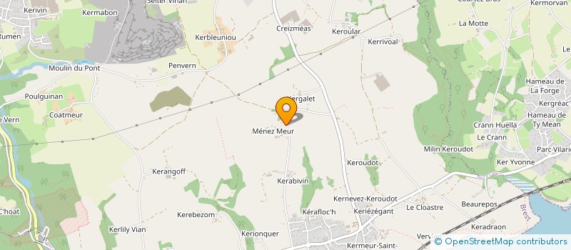 localisation de l'entreprise SCI MENEZMEUR  GUIPAVAS