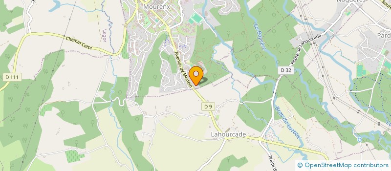 localisation de l'entreprise SCI MENGUAL  MOURENX