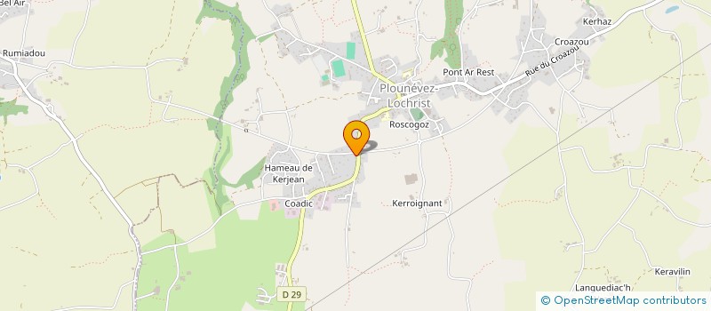 localisation de l'entreprise SCI MENGUY  PLOUNEVEZ-LOCHRIST