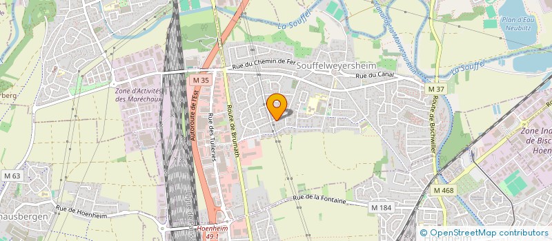 localisation de l'entreprise SCI MENIAN  SOUFFELWEYERSHEIM