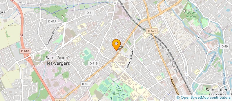 localisation de l'entreprise SCI MENIF  SAINT-ANDRE-LES-VERGERS