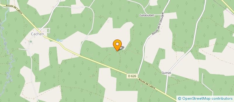 localisation de l'entreprise SCI MENJOULIC  LENCOUACQ