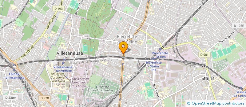 localisation de l'entreprise SCI MENKO à PIERREFITTE-SUR-SEINE