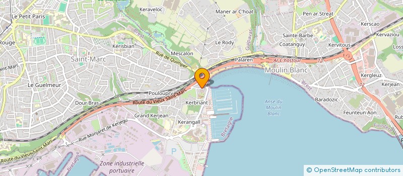 localisation de l'entreprise SCI MENN-COZIEN  BREST