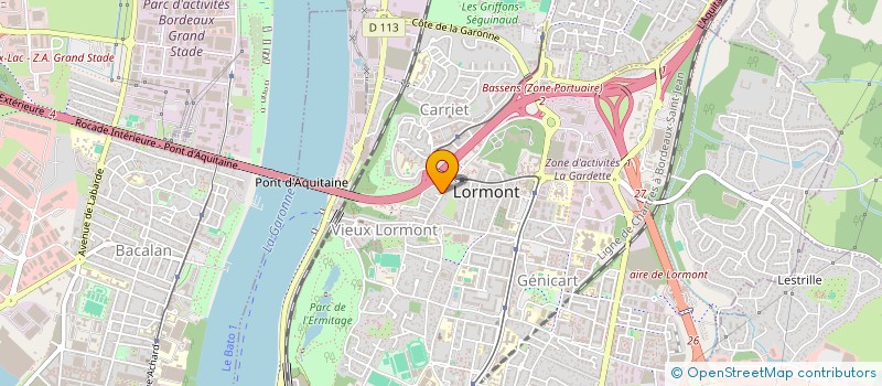 localisation de l'entreprise SCI MENNY-BACHELIER  LORMONT