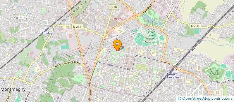 localisation de l'entreprise SCI MENORAH  SARCELLES