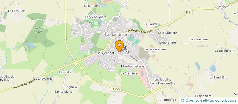 localisation de l'entreprise SCI MENORET  TIFFAUGES