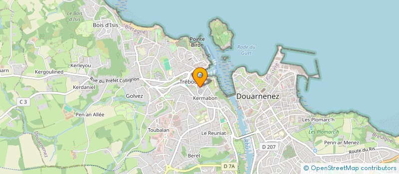 localisation de l'entreprise SCI MENS-TRELLU  DOUARNENEZ