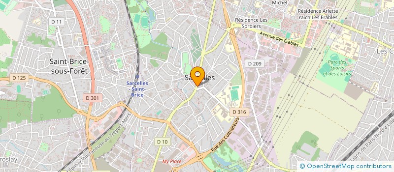 localisation de l'entreprise SCI MENSAL à SARCELLES