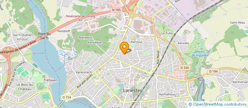 localisation de l'entreprise SCI MENTEC  LANESTER