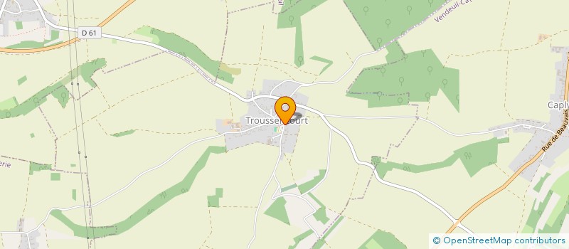 localisation de l'entreprise SCI MENTION  TROUSSENCOURT