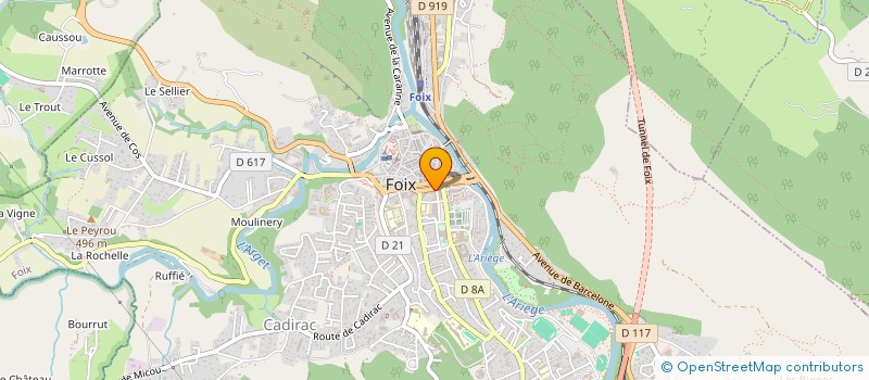 localisation de l'entreprise SCI MENTY COMMERCE à FOIX