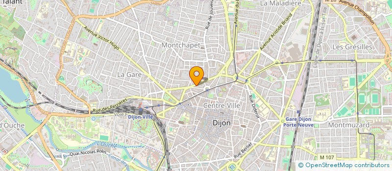 localisation de l'entreprise SCI MENU à DIJON