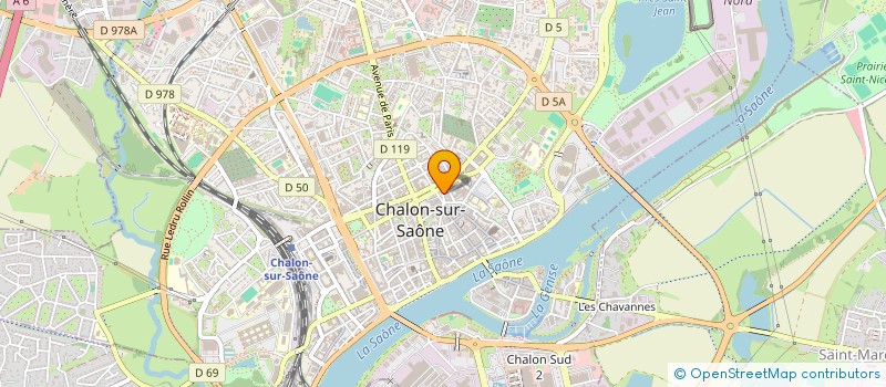 localisation de l'entreprise SCI MENUT COMBIER à CHALON-SUR-SAONE