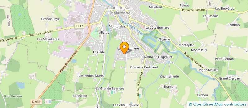 localisation de l'entreprise SCI MEOSTEO  CHATILLON-SUR-CHALARONNE