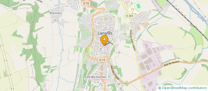 localisation de l'entreprise SCI MEOT à LANGRES