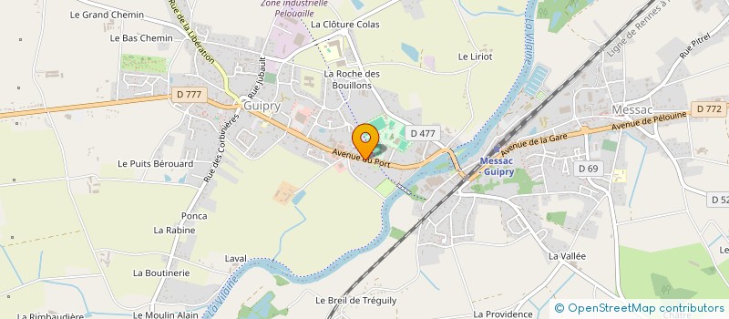 localisation de l'entreprise SCI MEP  GUIPRY-MESSAC